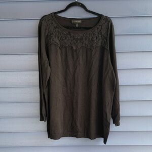 Lane Bryant Black Lace Sweater